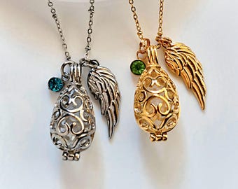 Teardrop Cremation Jewelry Locket | Memorial Urn Jewelry for Ashes, Glass Keepsake Ash Pendant, Condolence Gifts