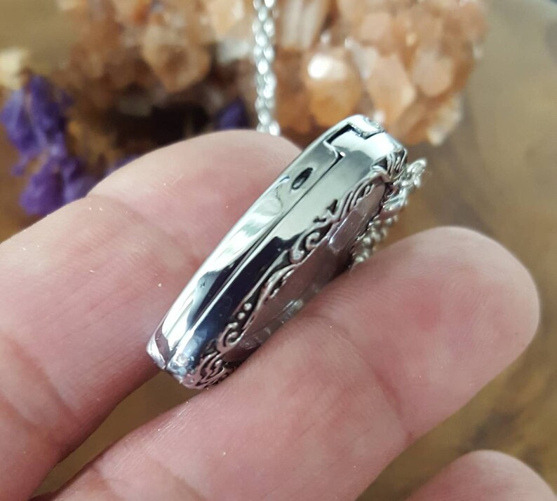 Glass Heart Locket Hair Locket Keepsake Gift for Mom Urn Etsy