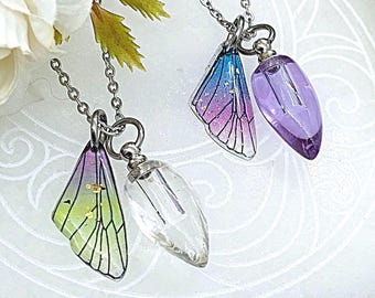 Butterfly Wing Urn Necklace: Cremation Ash Jewelry | Keepsake Ashes Pendant | Memorial Gifts for Her