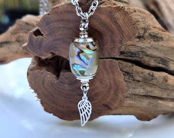 Double Chamber Urn Pendant Cremation Ashes Jewelry | Mom / Dad Memorial Keepsake Jewellery | Pet Ash or Human Cremains Necklace for 2