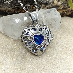 Stainless Steel Heart Locket | Ashes Necklace | Cremation Jewelry | Fillable Jewelry | Heart Urn Locket | Small Urn for Ash | Sympathy gift