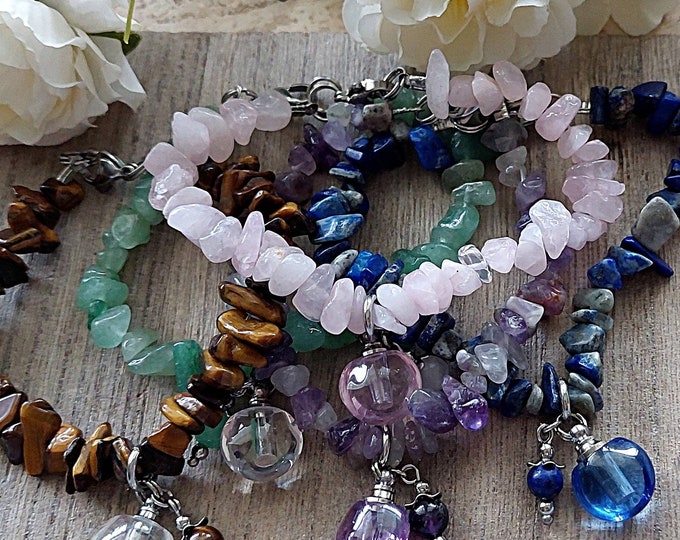 Gemstone Urn Bracelet for Ashes | Remembrance Urn Jewelry | Cremation Jewelry | Cremation Ash Keepsake Bracelet | Pet or Human Cremains