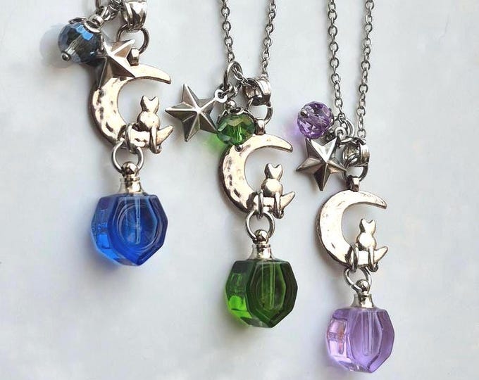 Cat Urn Necklace | Pet Memorial Cremation Jewelry, Keepsake Ash Pendant, Cat Urn, Jewellery for Pets