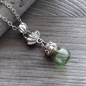 Small Lotus Flower Urn Necklace | Small Waterlily Cremation Jewelry | Lotus Flower Urn Pendant for Ashes | Fillable Jewelry