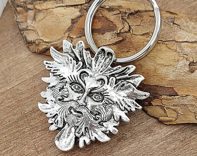 Tree Fairy King Urn Keychain | Memorial Jewelry Key chain | Cremation Jewelry Gift | Jewelry for Ashes | Urn Jewelery | Green Man Jewelry