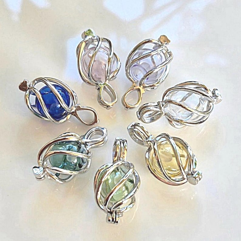Glass Cremation Ashes Locket | Sterling Silver Teardrop Urn Necklace | Memorial Pendant | Remembrance Jewelry image 5