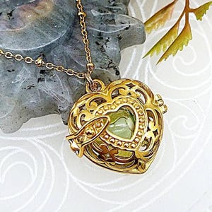 Gold Heart Locket | Ashes Necklace | Stainless Steel Cremation Jewelry | Fillable Jewelry | Heart Urn Pendant | Small Urn for Ash | Sympathy