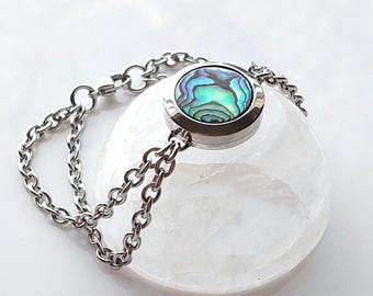 Abalone Shell Bracelet Locket or Pendant Lockets for Ashes | Memorial Gifts | Keepsake Urn Jewellery | Cremation Jewelry Lockets