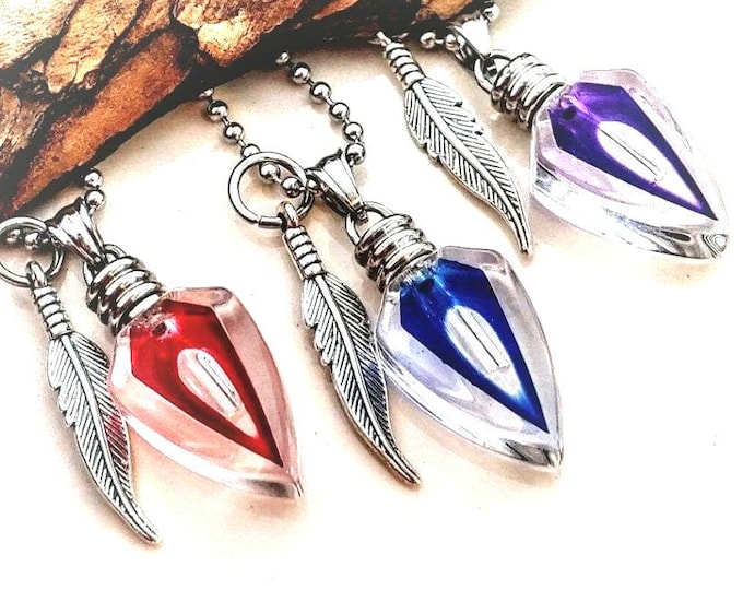 Arrowhead Urn Necklace | Cremation Jewelry | Keepsake Ashes Pendant | Memorial Jewellery Gifts | Small Ash Holder