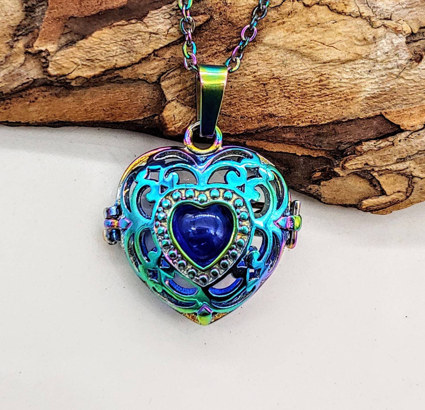 (i can't decide lol) Rainbow Heart Urn Locket | Ashes Necklace | Ash Urn Jewelry | Womens Cremation Jewelry | Pet Memorial Jewelry | Sympathy Gift | Ash Holder
