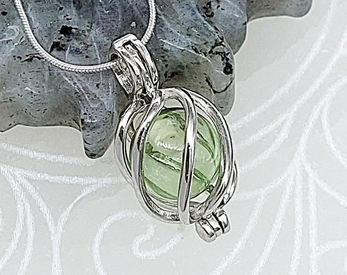 925 Sterling Silver Teardrop Urn Necklace | Glass Locket Necklace | Urn Jewelry for Women | Mourning Jewelry | Cremation Jewelry Locket
