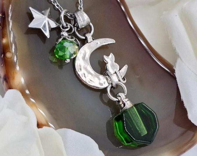 Cat Urn Necklace | Pet Ashes Jewelry | Kitty Memorial Pendant | Keepsake Ash Jewellery