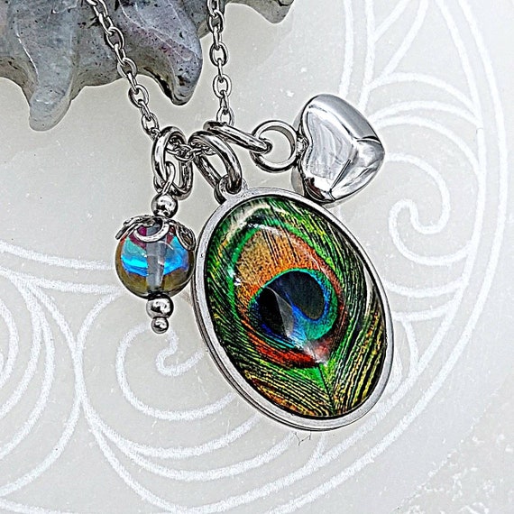 Feather outlet urn necklace