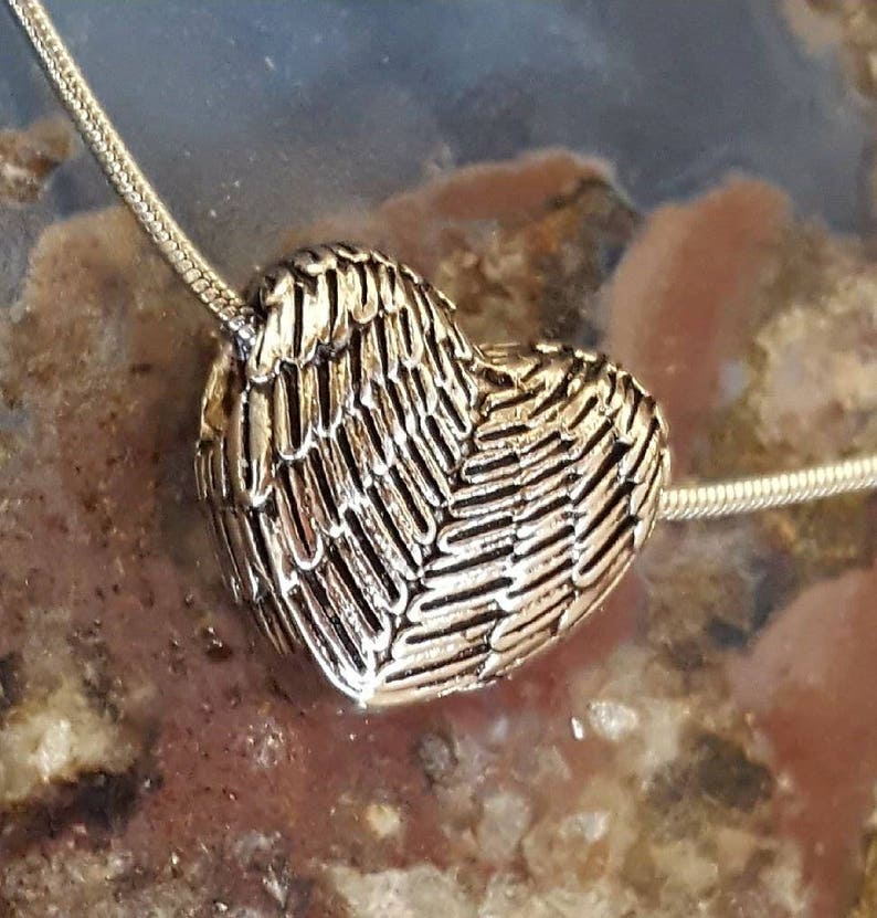 Angel Wings Heart Urn Pendant Cremation Jewelry - Jewelry Heart Urn Pendant Angel Wings Heart Urn Pendant Cremation Jewelry - Jewelry Heart Urn Pendant