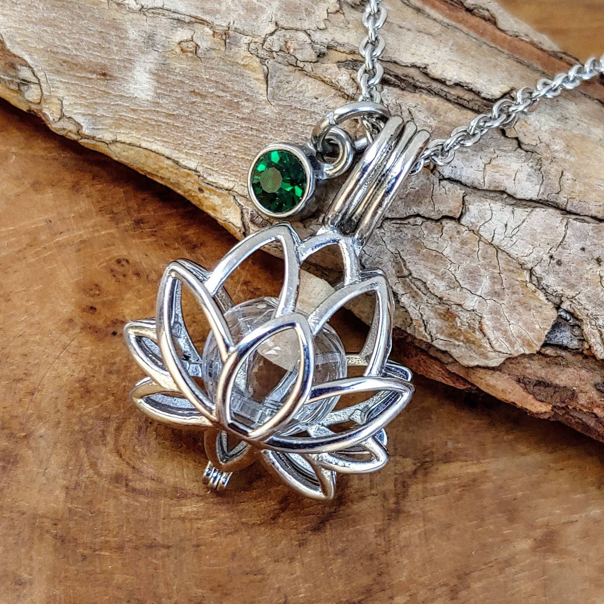 Lotus urn necklace online