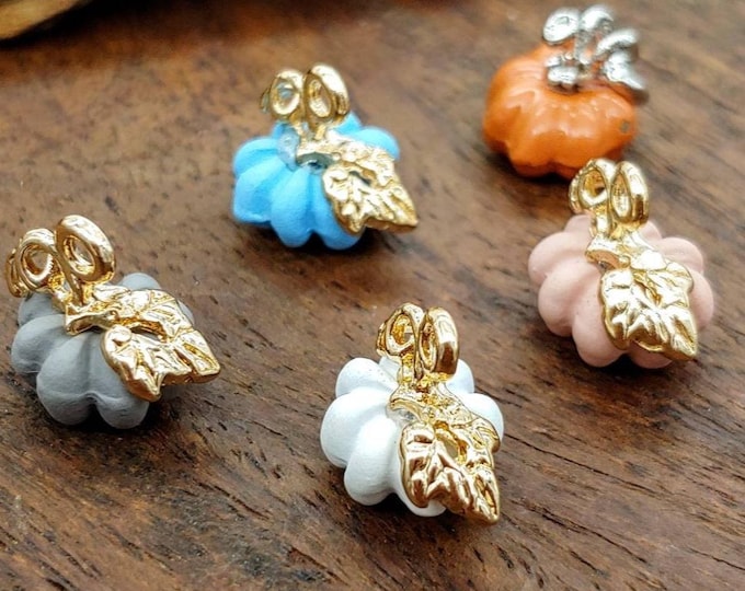 Small Pumpkin Charm made of resin