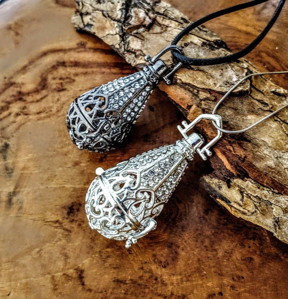 Buy Large Teardrop Locket With Fillable Glass Orb Keepsake Jewelry