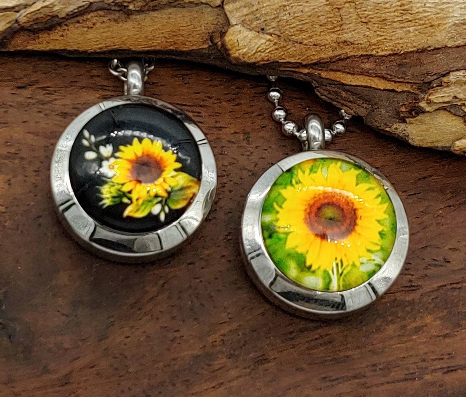 Sunflower Urn Locket Necklace for Ashes Keepsake Jewelry Etsy