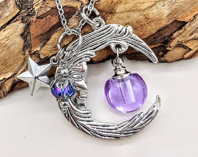 Moon Urn Necklace for Ashes | Cremation Jewelry Jewellery | Ashes Keepsake Jewelry | Urn Jewelry | Moon Jewelry | Moon Urn Pendant | Ash Urn