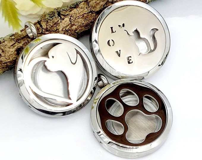 Pet Memorial Jewelry | Cat Urn, Dog Urn Locket for Cremains, Hair, Fur | Pet Ashes Necklace | Animal Cremation Jewelry | Love, Sympathy Gift