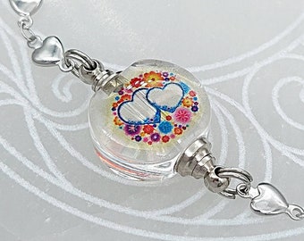 Heart Urn Bracelet | Bracelet for Ash | Keepsake Bracelet | Cremation Jewelry | Memorial Gift for Girls | Urn Bracelet | Jewelry for Ashes