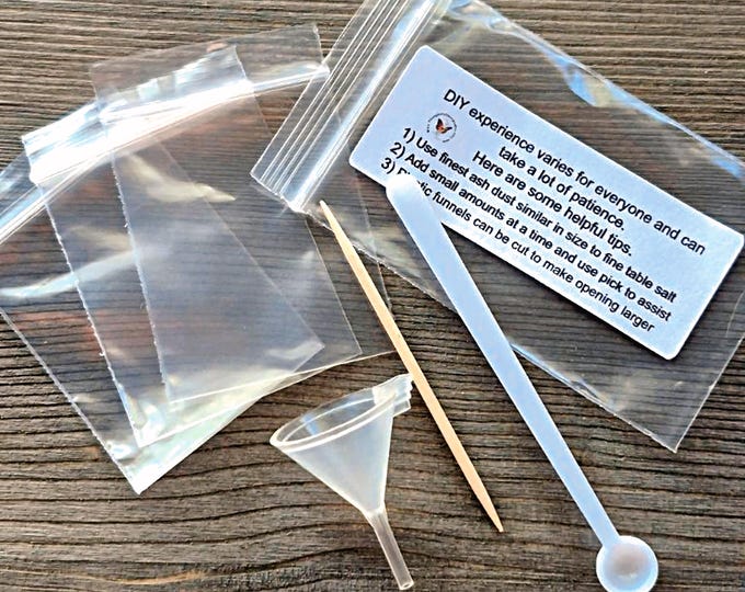 Keepsake Jewelry Fill kit ~ Cremation Jewelry Fill Kits ~ Mini Funnel for Jewellery