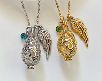 Teardrop Locket for Ashes or Locks of Hair | Urn Necklace for Ashes | Teardrop Urn Jewelry | Cremation Jewelry Keepsake Gifts for Her