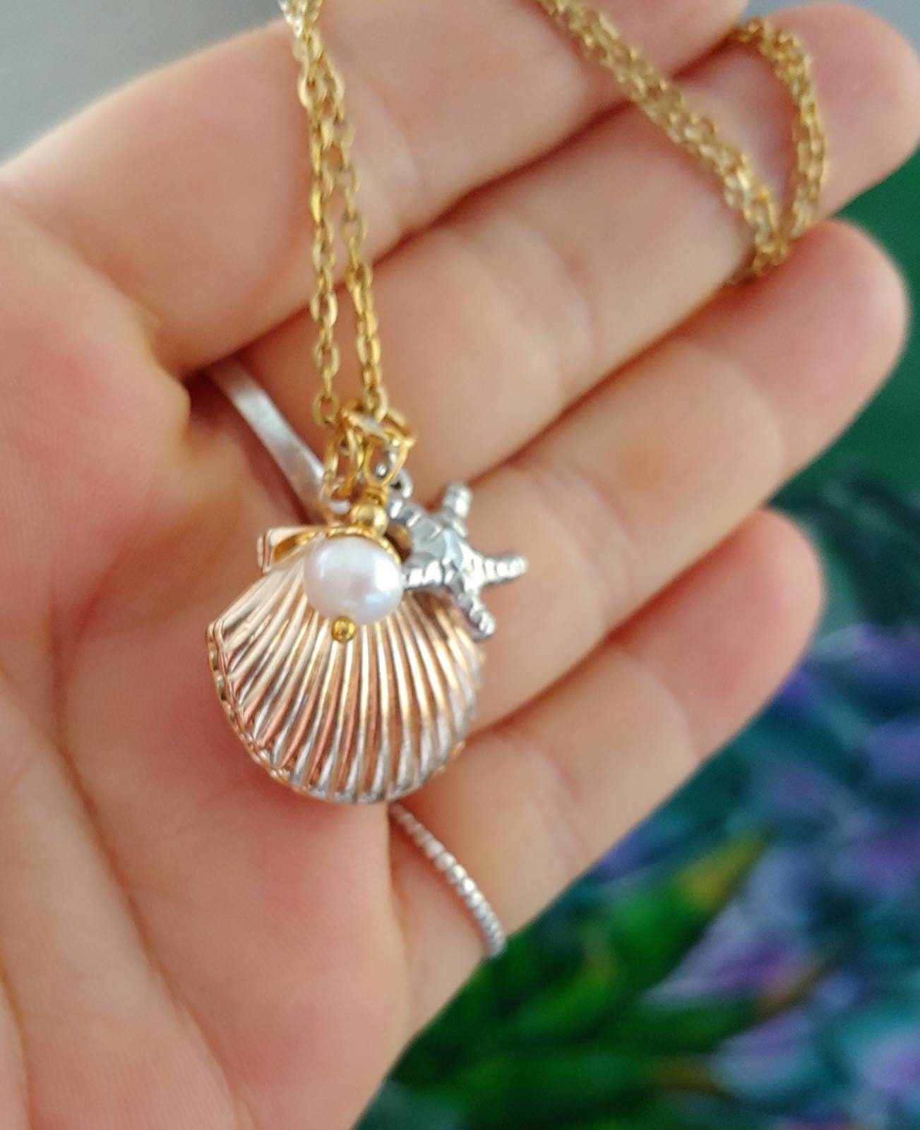 Seashell urn hotsell necklace