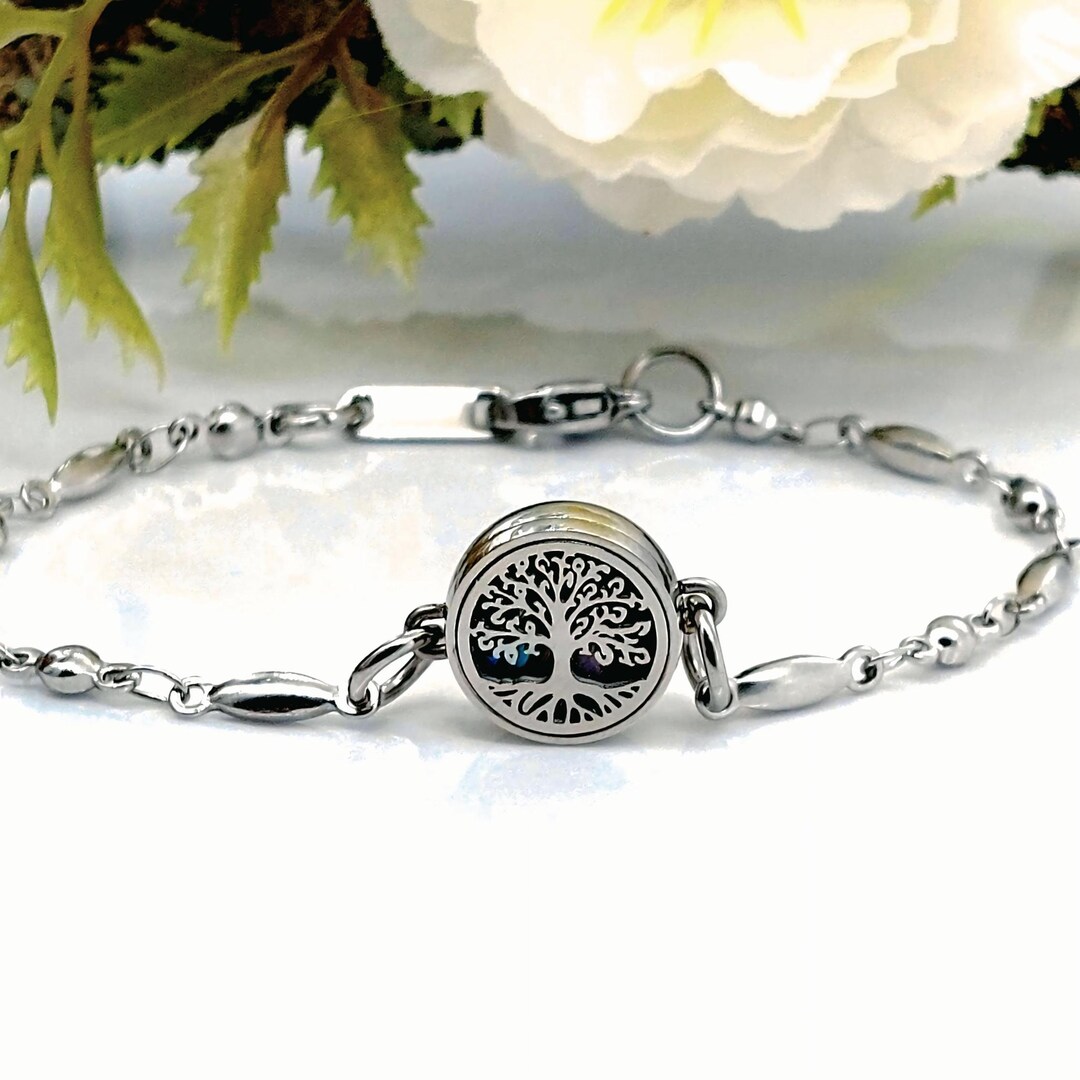 Mini Tree of Life Cremation Bracelet | Ashes Locket | Urn Jewelry ...