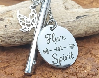 Memorial Jewelry Urn Necklace for Cremains | Stainless Steel Cremation Jewelry for Human Ashes | Urn Jewelry for Ladies | Loss of Loved One