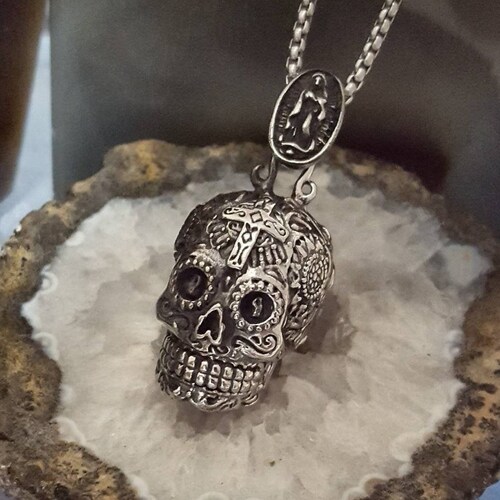 Stone Cremation Jewelry for Ashes Holder for Men Urn Necklace Etsy