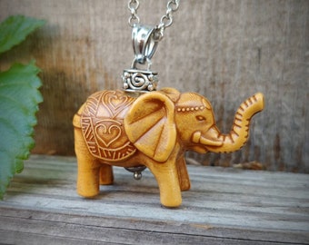 Elephant Urn Pendant | Cremation Necklace | Urn Jewelry for Ashes  | Cremation Jewelry | Sympathy Gift | Elephant Jewelry for Women
