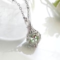 Sterling Silver Teardrop Locket: Urn Jewelry | Glass Cremation Ash Necklace | Memorial Ashes Keepsake | Sympathy Gift