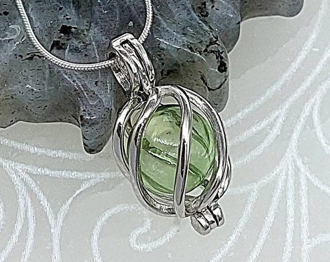 925 Sterling Silver Teardrop Urn Necklace | Glass Locket Necklace | Urn Jewelry for Women | Mourning Jewelry | Cremation Jewelry Locket