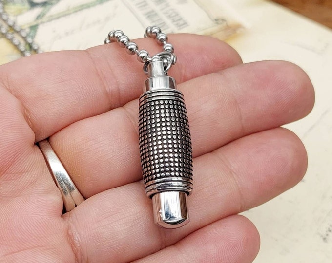 Stainless Steel Cremation Jewelry for Men or Women | Urn Necklace for Ashes Jewelry | Classic Urn Jewellery | Sympathy Gift | Memorial Ashes