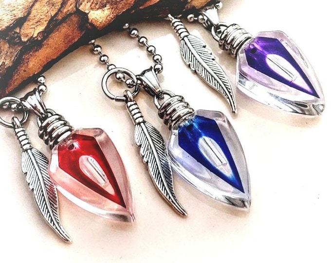 Arrowhead Urn Necklace | Cremation Jewelry | Keepsake Ashes Pendant | Memorial Jewellery Gifts | Small Ash Holder