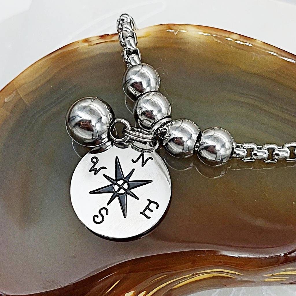 Compass Urn Bracelet for Ashes Ash Bracelet Cremation Bracelet