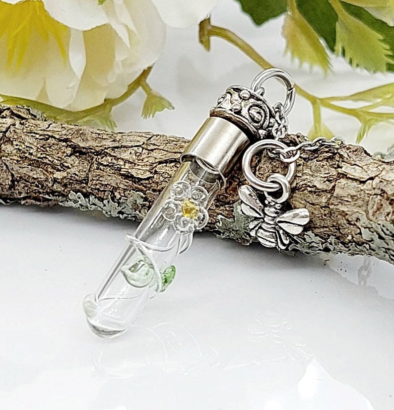 Daisy Cremation Jewelry Keepsakes Urn Necklace for Ashes or Etsy