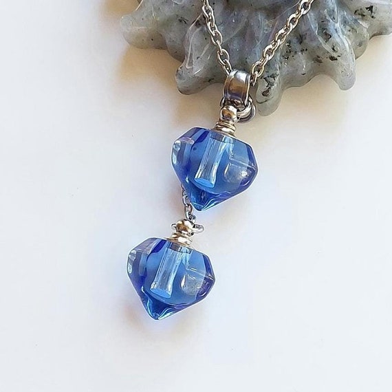 Teardrop Heart Cremation Urn Necklace - Memorial Ashes Keepsake Pendant