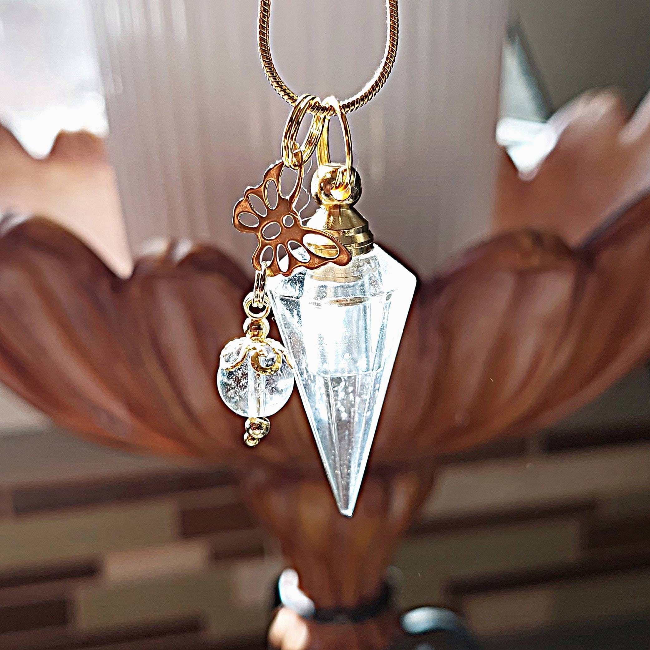 Crystal Cardinal Urn Necklace - Memorial Glass & Jewelry