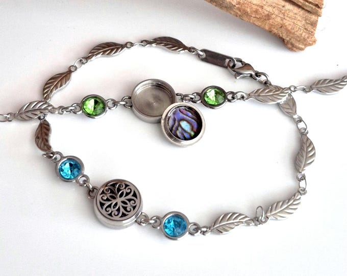 Fillable Memorial Ash Bracelet Locket w/Custom Birthstone | Small Cremation Bracelets | Mini Locket for Ashes | Remembrance Jewelry Gifts