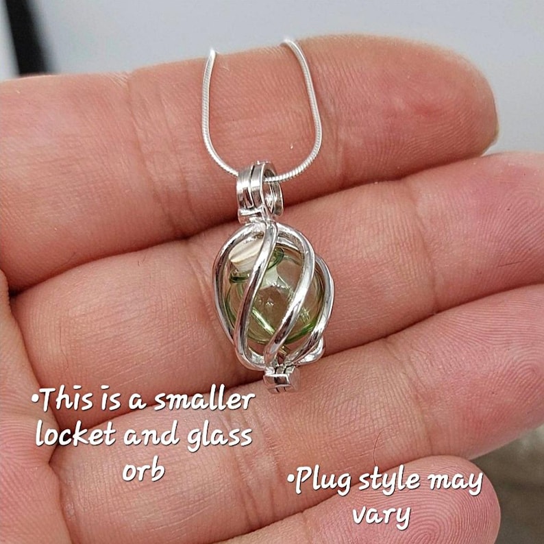 Glass Cremation Ashes Locket | Sterling Silver Teardrop Urn Necklace | Memorial Pendant | Remembrance Jewelry image 11