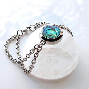 Custom Made Abalone Shell Jewelry Necklace or Bracelet | Memorial Ash Keepsake Lockets | Cremation Ashes, Locks of Hair, Pet Fur Jewellery