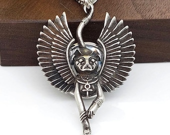 Egyptian Bastet Cat Cremation Necklace: Stainless Steel Urn Pendant,  Cat Urn, Memorial Jewelry