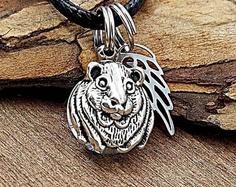 Guinea Pig ~ Hanster Urn Necklace for Ashes | Pet Memorial Ash Jewelry Gift | Cremation Jewelry | Keepsake Pet Urn Ash Pendant | Pet Loss