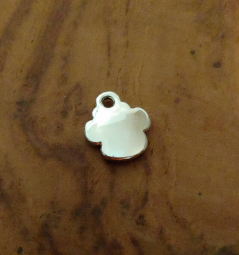 Crystal Paw Print Charm