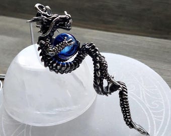Dragon Urn Necklace for Ashes Jewelry | Cremation Jewelry | Unique Keepsakes and Sympathy Gifts for Him or Her | Dragon Pendant for Cremains