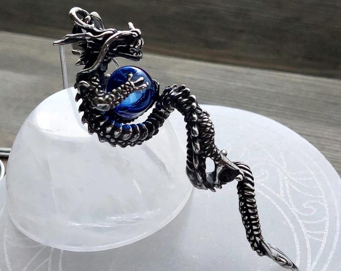 Dragon Urn Necklace for Ashes Jewelry | Cremation Jewelry | Unique Keepsakes and Sympathy Gifts for Him or Her | Dragon Pendant for Cremains