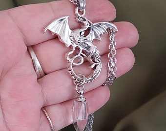 Dragon Locket Urn Necklace: Stainless Steel Cremation Ashes Jewelry | Memorial Pendant for Men / Women - Canada