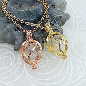 Gold Plated Locket Keepsake | Sterling Silver Urn Jewelry for Ashes | Cremation Ash Necklace | Mourning Cremation Jewelry | Sympathy Gift